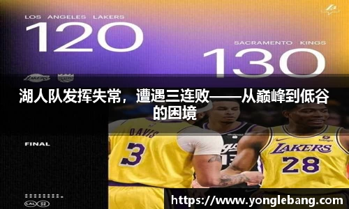湖人队发挥失常，遭遇三连败——从巅峰到低谷的困境